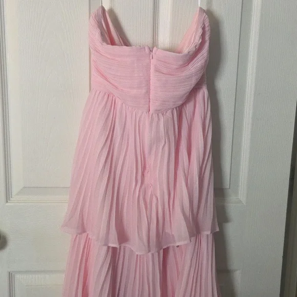 Lulu's Strapless Pink Tiered Dress - Picture 5 of 5